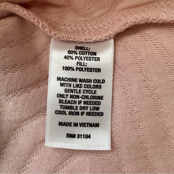 NWT Ocean + Coast Quilted Textured Cozy Mock Neck Sweatshirt Pink Plus Size 4X - Picture 9 of 12